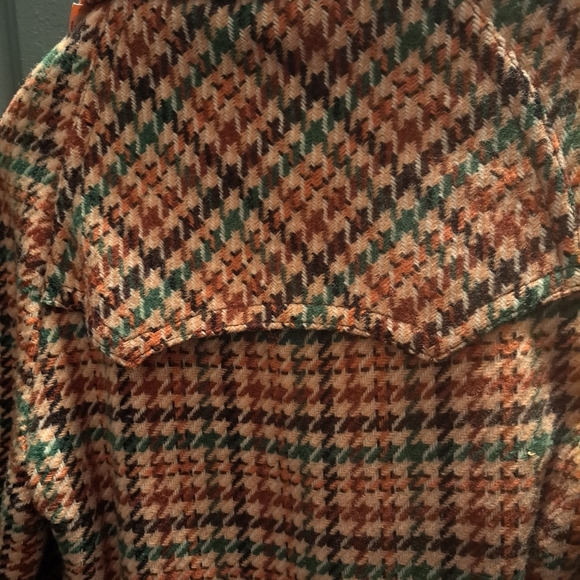 Vintage 70s Funky Double Breasted Tie Belt Utex Wool Blend Overcoat sz 13/14 - Picture 12 of 14